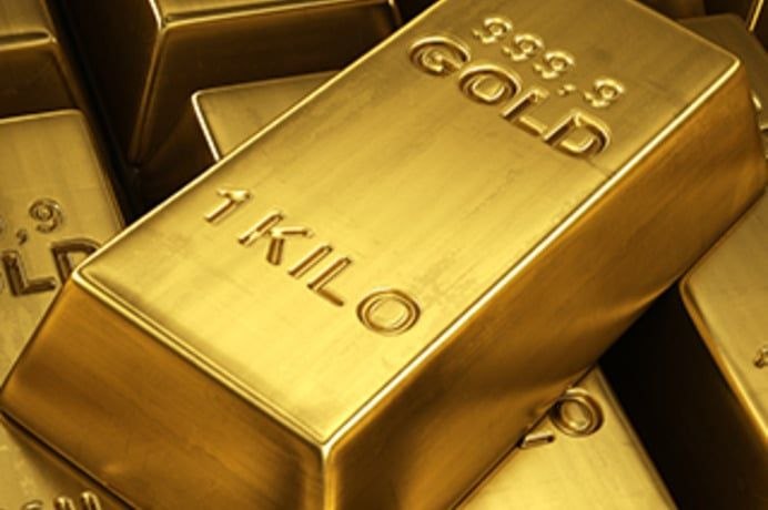 Gold bars market image